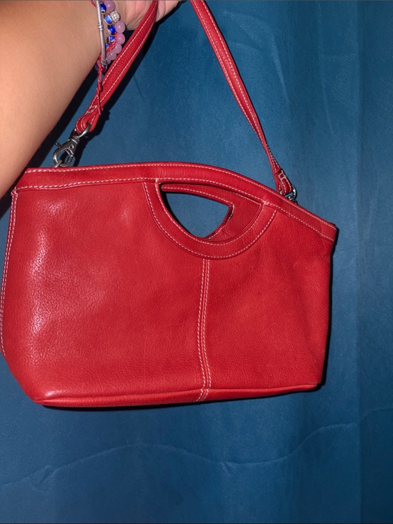 Fossil Handbags - Fossil Classic Red Leather Handheld Women’s Bag